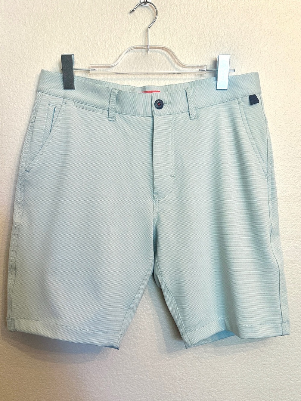 Halsey Breakwater Sport Shorts Green/White Micro Stripe